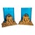 Antique American Art Deco Brass Glass Vases Ship Bookends Bradley & Hubbard 1925 For Sale - Image 11 of 13
