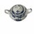 Villeroy & Boch covered sugar in pattern Valeria. Measures 6” w x 4” d x 4” h.