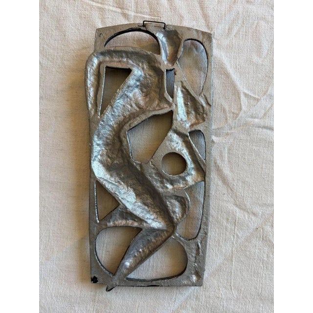 Brutalist Abstract Brutalist Wall Relief Sculpture, Czechoslovakia, 1970s For Sale - Image 3 of 4