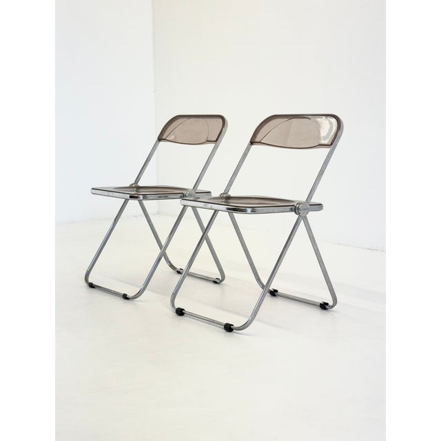 Vintage Plia Folding Chairs by Giancarlo Piretti for Anonima Castelli, 1970s, Set of 2 For Sale - Image 18 of 18