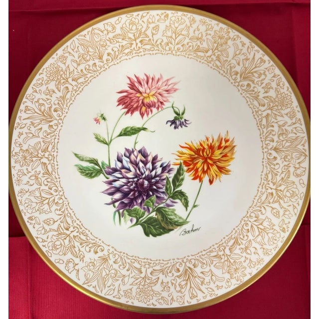 Boehm Flowers of the World Collectible Porcelain Plates -5 For Sale In Chicago - Image 6 of 14