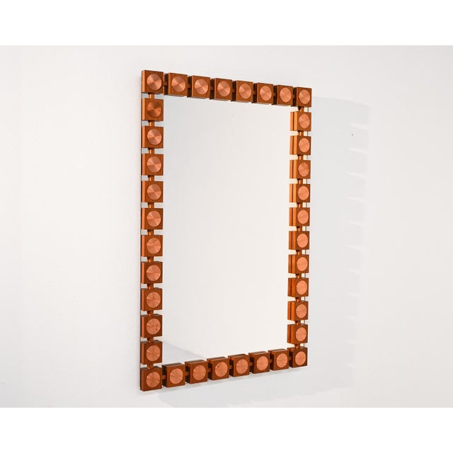 Swedish Mirror by Lars-Göran Nilsson for Glas and Trä Hovmantorp, 1970s For Sale - Image 11 of 11