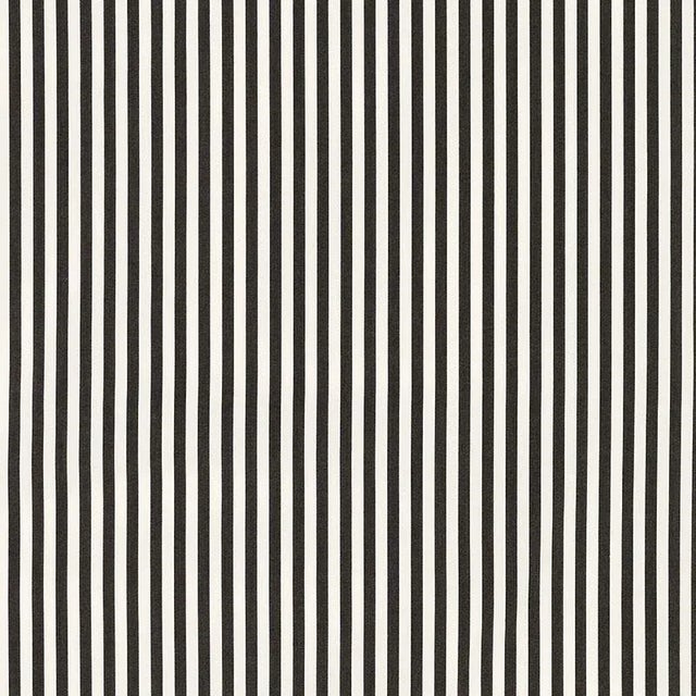Contemporary Schumacher Brigitte Stripe Fabric in Black For Sale - Image 3 of 3