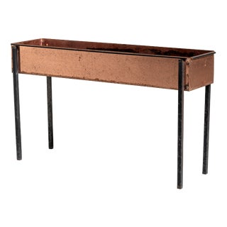 Rectangular Copper and Metal Planter, 1960s For Sale