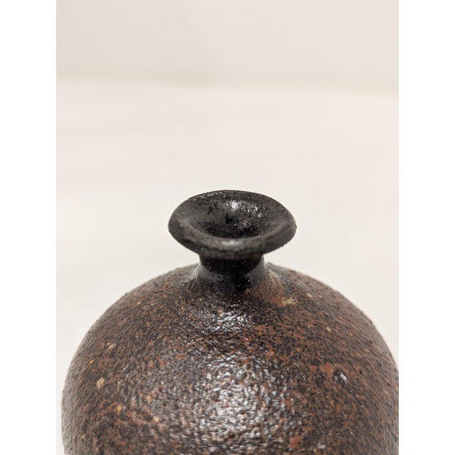 James Berloff Studio Pottery Drip-Glazed Bud Vase For Sale In San Francisco - Image 6 of 6