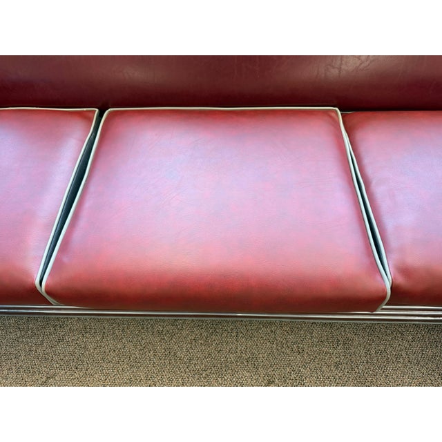 1980’s Donald Deskey Inspired Stream Line Modern Six Piece Seating Group For Sale - Image 9 of 12
