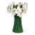 Vintage Amarillis Resin Flower Vase For Sale