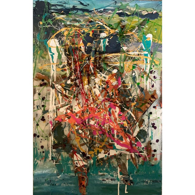 2020s "Victory", Contemporary, Abstract, Mixed Media Paintings, by Van Ness For Sale - Image 5 of 7