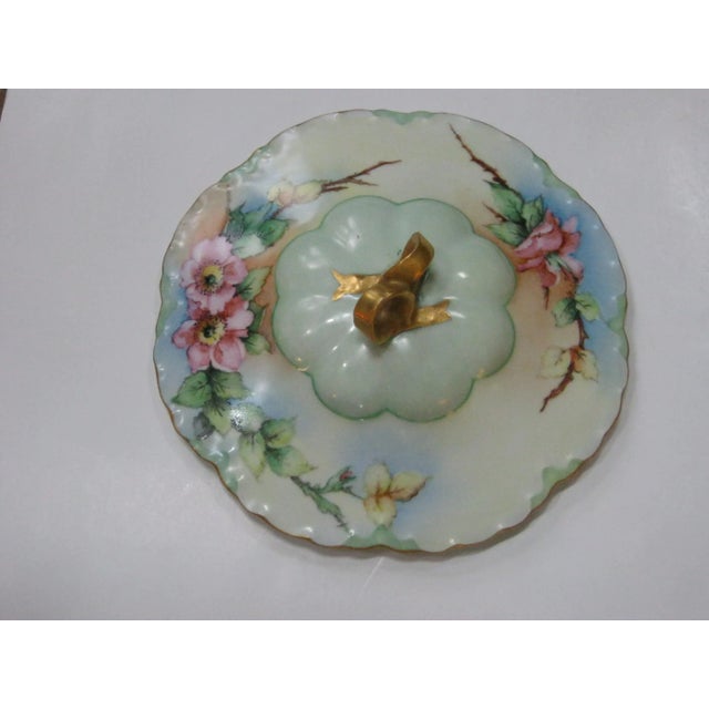 Expressionism Vintage Hand-Painted Covered Vegetable Server For Sale - Image 3 of 7