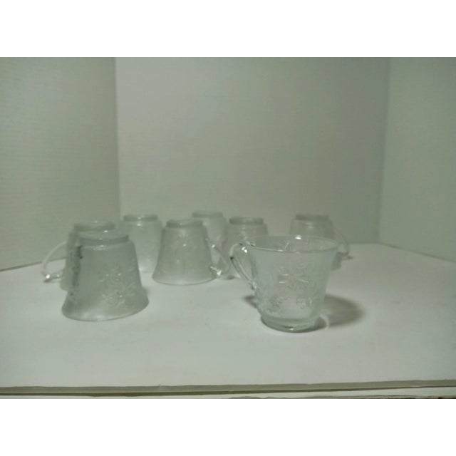 1960s Indonesian Frosted Punch Cups- Set of 8 For Sale - Image 4 of 6