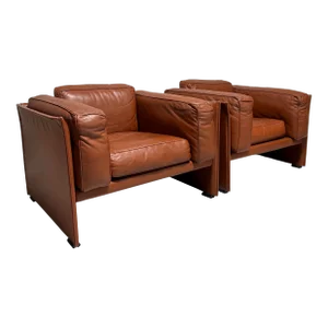 Vintage Mario Bellini "Duc" Lounge Chairs for Cassina - a Pair