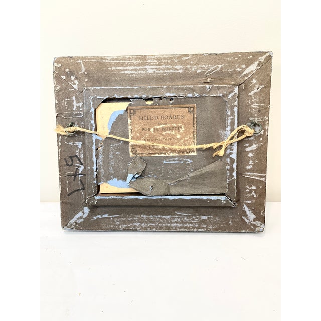 Vintage Sailboat Oil Painting: Ornate Gold Frame For Sale - Image 10 of 11