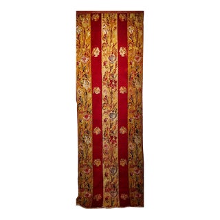 Vintage French Aubusson Runner, Hand-Knotted Wool, Floral Design, 4' X 13' For Sale
