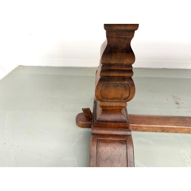 Monastery Table in Oak with Turned Balusters, France, 1930s For Sale - Image 3 of 18