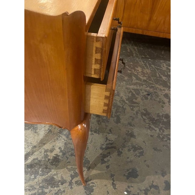 Wood Pair of Early 20th C. French Provincial Fruitwood Nightstands For Sale - Image 7 of 7