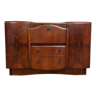Antique Art Deco Cocktail Cabinet Bar Sideboard Buffet Credenza Server For Sale