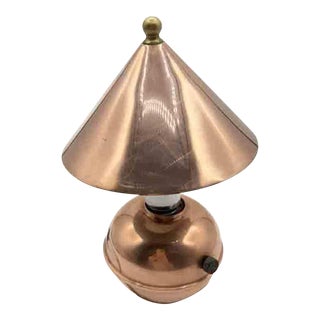 1930s Chase Art Deco American "Glow Lamp" Copper Modernist Designed by Ruth and William Gerth For Sale