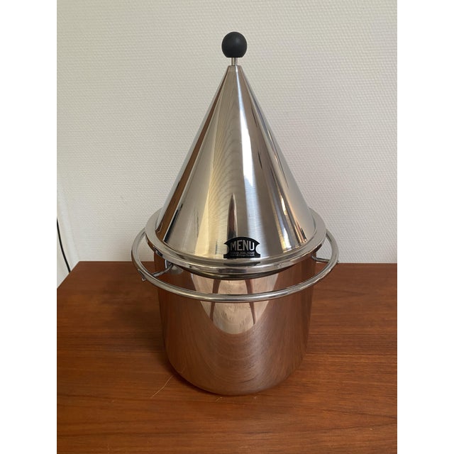 Silver Vintage Ice Buckets by Bent Falk, 1980s, Set of 3 For Sale - Image 8 of 12