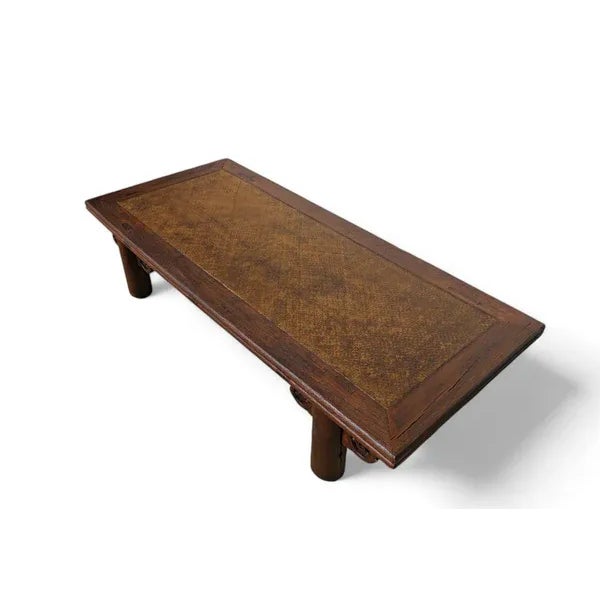 Mid 18th Century Late 18th Century 81" Inch Long Antique Chinese Brown Coffee Table For Sale - Image 5 of 11