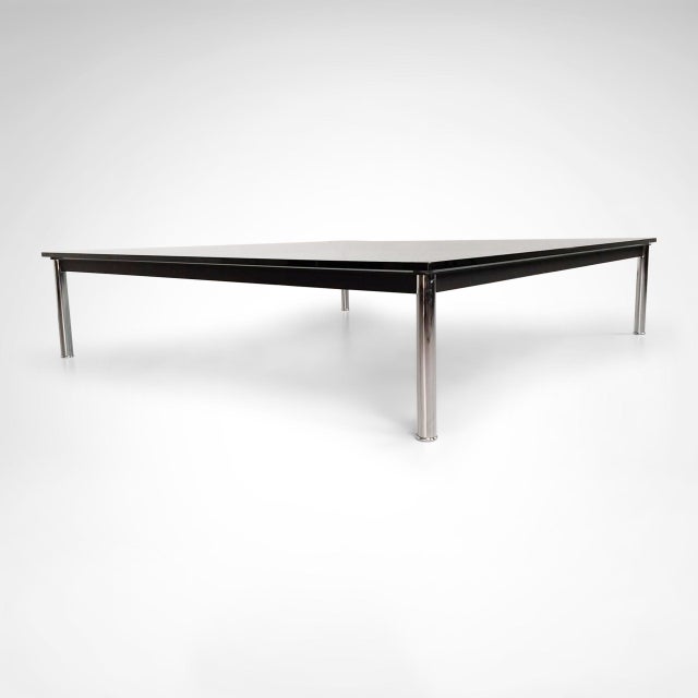Bauhaus LC10 Coffee Table by Le Corbusier, Pierre Jeanneret and Charlotte Perriand for Cassina, 1990s For Sale - Image 3 of 7