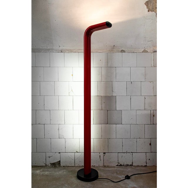 Vintage Halogen and Neon Cast Aluminum Lamp, 1970s For Sale - Image 3 of 9