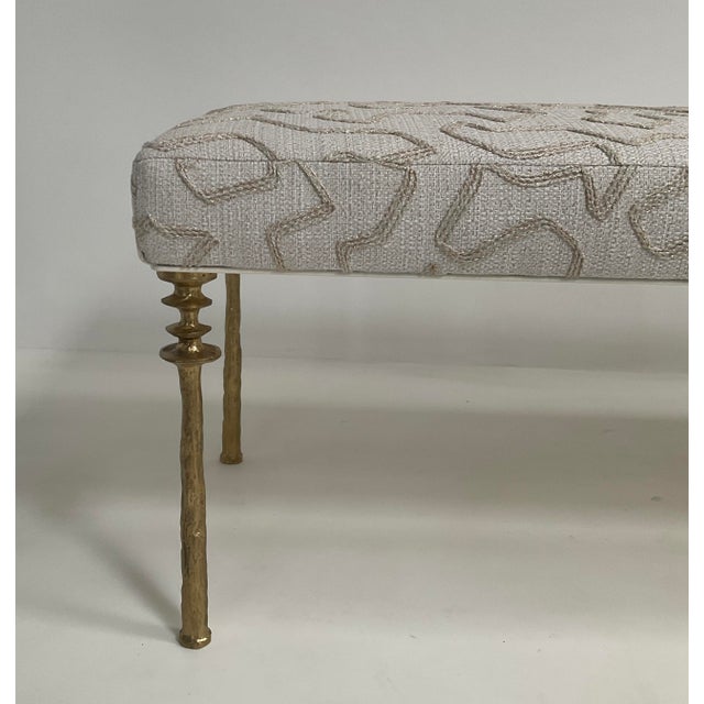 Gold Bronze Organic Design Bench- Sorgue Bench For Sale In Los Angeles - Image 6 of 8
