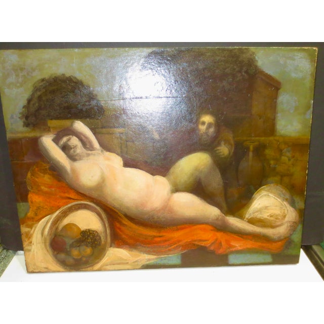 Oil on Panel Suzanna at the Bath For Sale In New York - Image 6 of 8