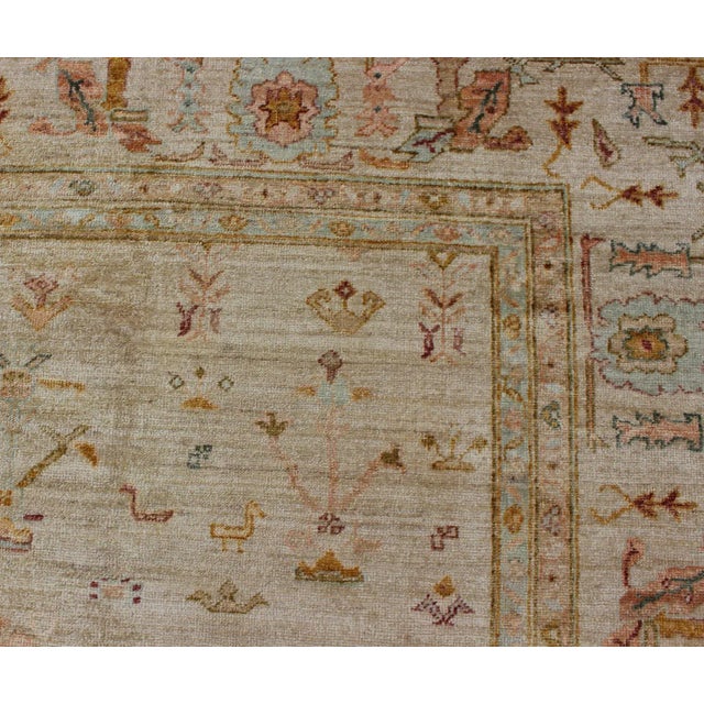 Keivan Woven Arts Angora Oushak Turkish Rug 12'2 X 14'5 For Sale - Image 11 of 12