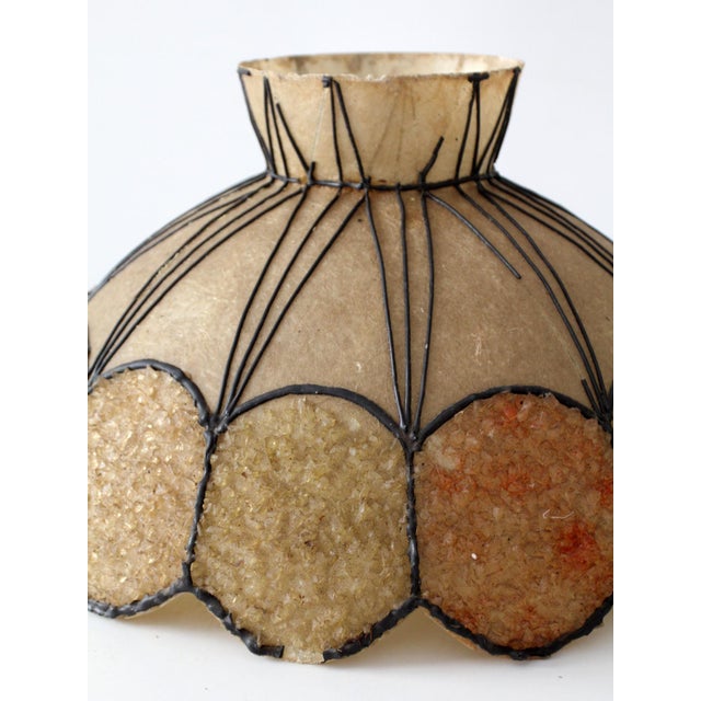 Mid-Century Atomic Fiberglass Chandelier Shade For Sale - Image 12 of 15
