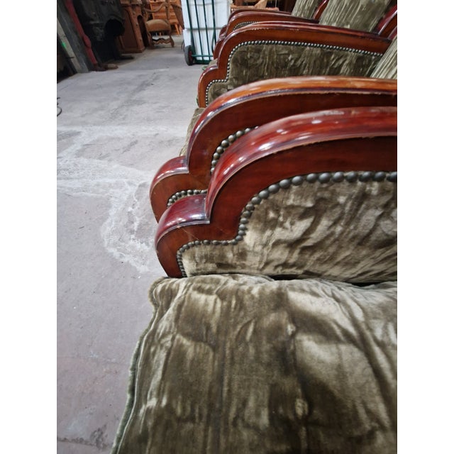 Art Deco Armchairs, 1930s, Set of 4 For Sale - Image 4 of 6