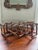 Vintage Tortoisehell or Scorched Bamboo 8-Bottle Wine Rack For Sale - Image 4 of 7