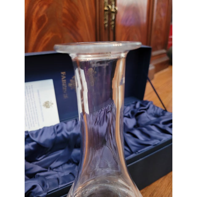 Late 20th Century Faberge Crystal Decanter For Sale - Image 4 of 9