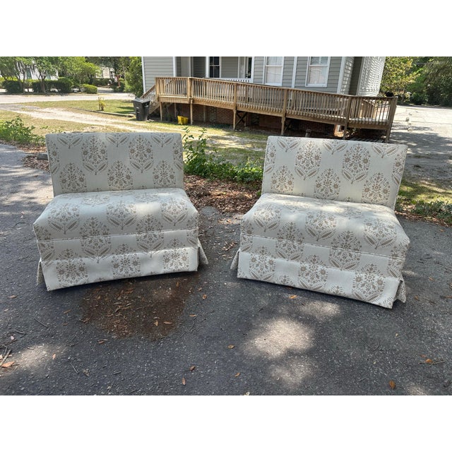 Pair of Vintage Banquets, Recovered For Sale - Image 4 of 9
