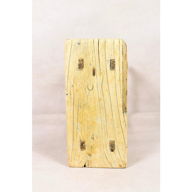 Rustic Vintage Rustic Stool in Elm For Sale - Image 3 of 5