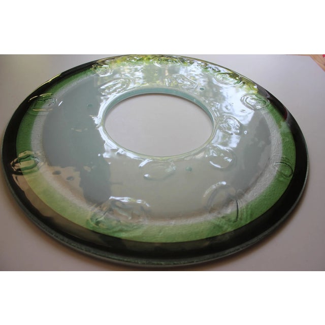 Italian Handmade Suspension Lamp in Wrought Iron and Colored Glass by Daniela Puppa, 1970s For Sale - Image 10 of 11