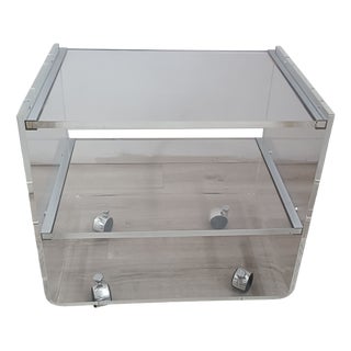 Table on Casters attributed to David Lange for Les Invisibles Du Marais, 1970s For Sale