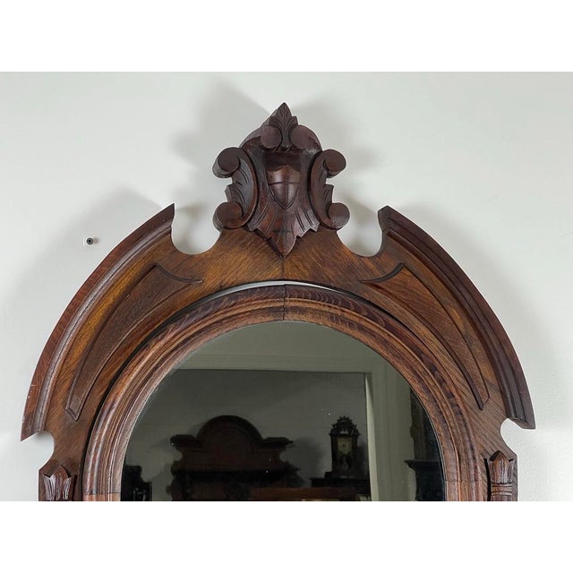 1900 - 1909 Antique Victorian Chestnut Four Drawer Marble Top Dresser C. 1900 For Sale - Image 5 of 8