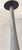 Gueridon Display Column Waiting Room Model in White Carrara Marble and Lacquered Iron by Angelo Mangiarotti, 1980s, in...