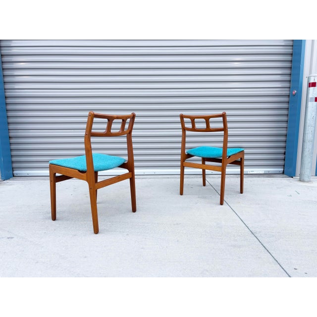 1970s Danish Modern Teak Dining Chairs- Set of 8 For Sale - Image 10 of 12