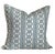 Lauren Servati Textiles, Lagoon // Seaworthy 22"x22" pillow pair (two pillows!) Double-sided throw pillow with a knife...