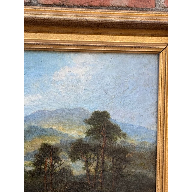 1900 - 1909 Antique English Oil on Canvas Signed, William Langley For Sale - Image 5 of 8