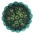 Deep Teal Venetian Glass Flush Mount by Carlo Nason, Murano, Italy For Sale