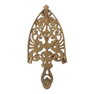 Early 20th Century Brass Iron Trivet Stand Plant Holder, Made in Italy For Sale