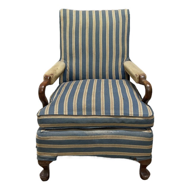 Vintage Open Arm Host/Library Chair For Sale