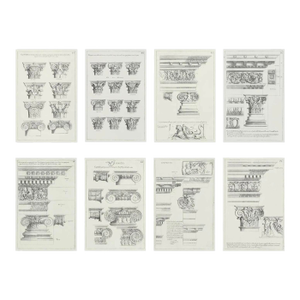 Set of 8 Antique Giovanni Battista Piranesi Framed Italian Architectural Prints