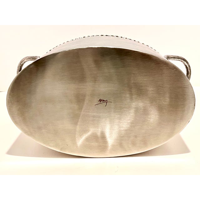 Michael Aram Molten Frost Double Cooler Wine/Champagne Chiller With Original Box For Sale In Detroit - Image 6 of 9