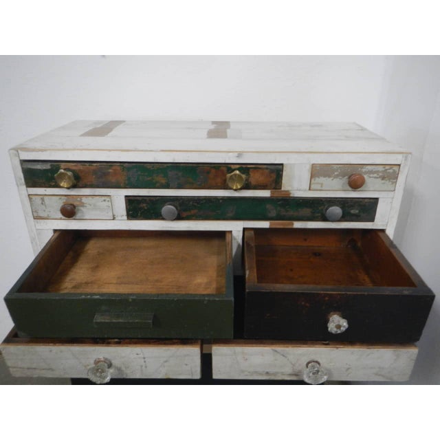 Table Chest of 8 Drawers, 1980 For Sale - Image 9 of 11