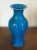 Early 20th Century Chinese Porcelain Peacock Blue Baluster Shaped Vase For Sale In New York - Image 6 of 10