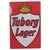 Red Tuborg Lager Enamel Sign with Royal Crown in Red and White For Sale - Image 8 of 8