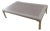 Late 20th Century Transitional Brass Legged Inlaid Herringbone Coffee Table For Sale
